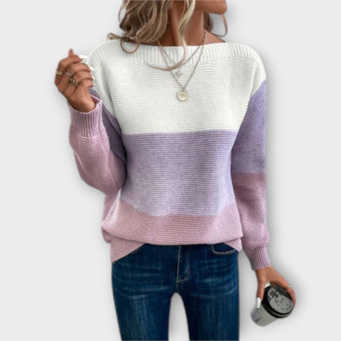 Maglione Martina | Stile Patchwork e Comfort Elegante