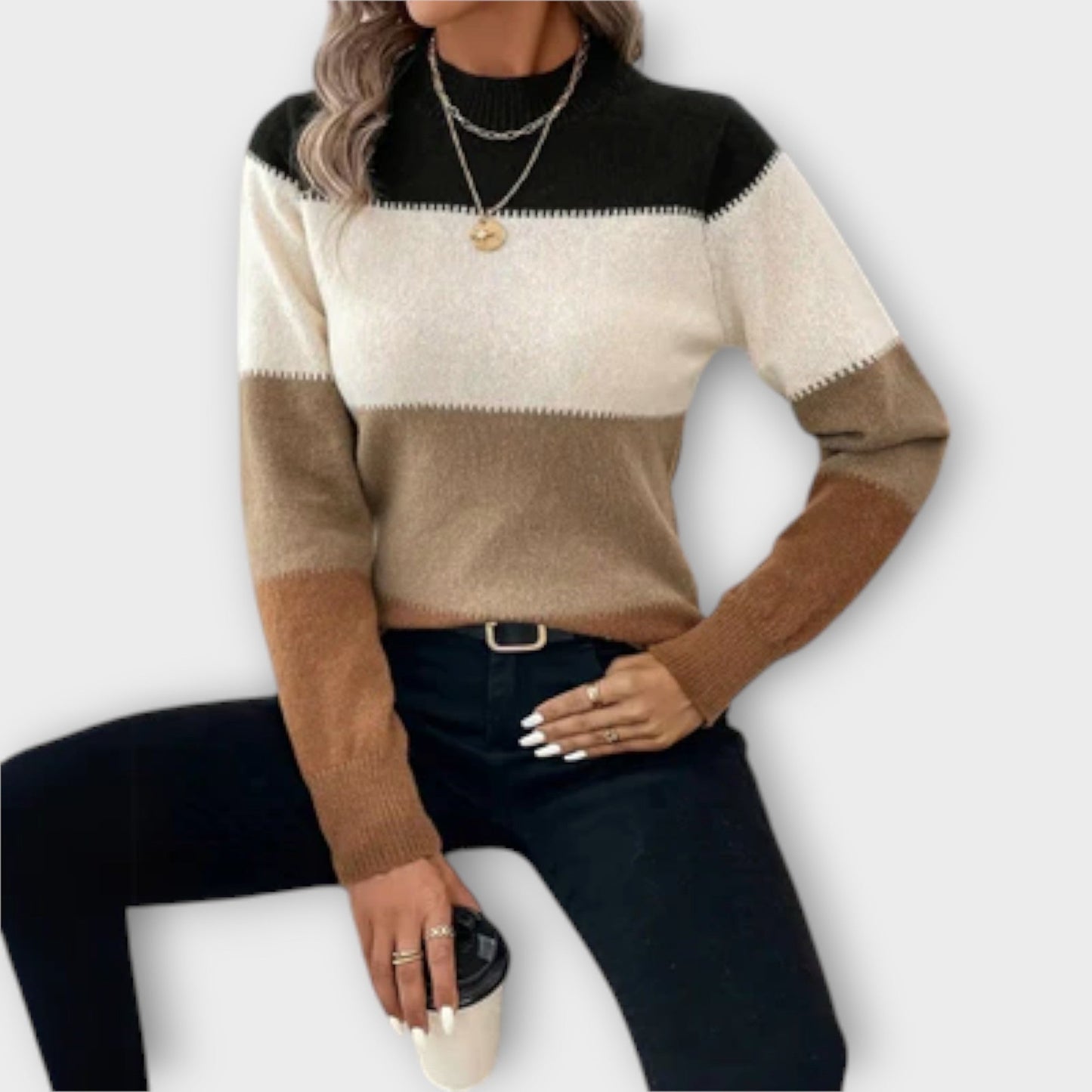 Maglione Emma | Stile a Righe e Comfort Senza Tempo