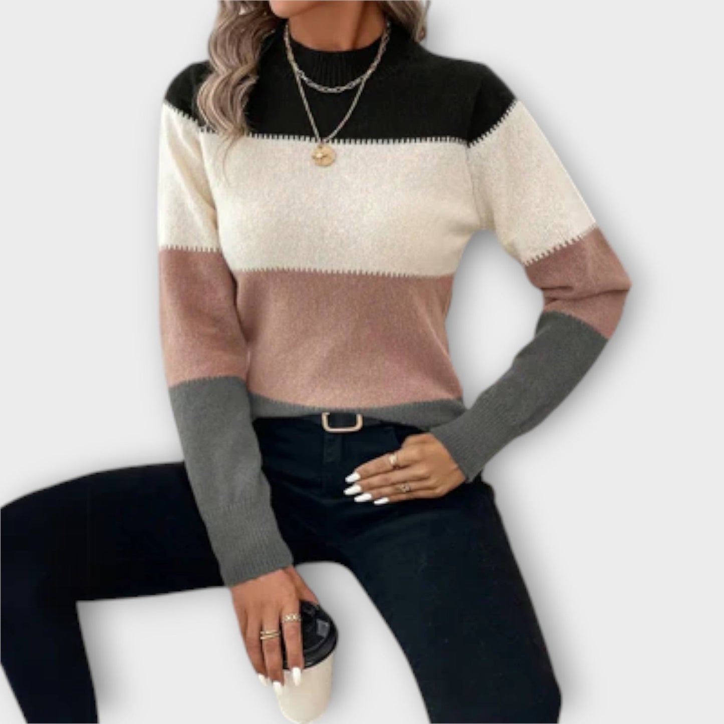 Maglione Emma | Stile a Righe e Comfort Senza Tempo