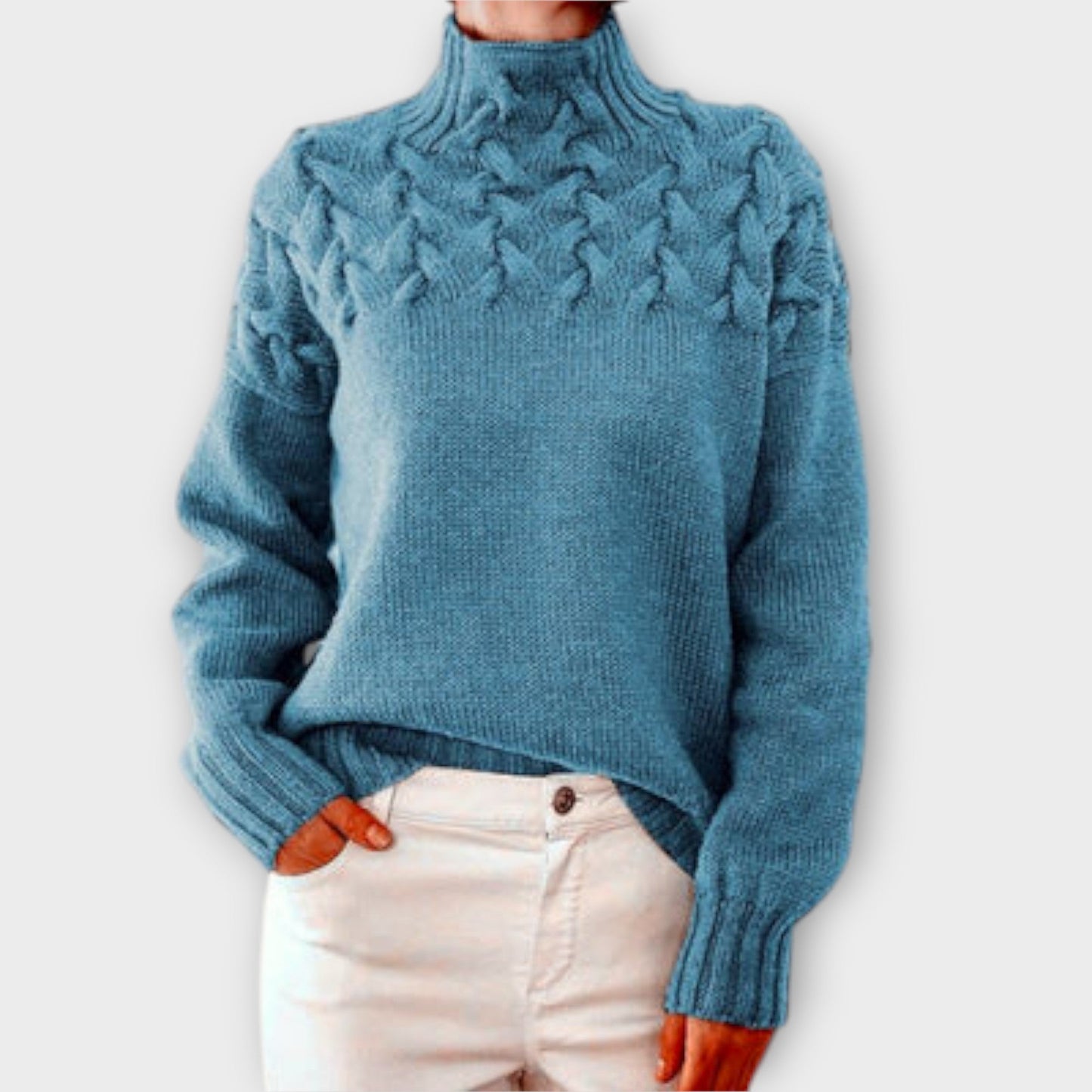 Maglione Chiara | Stile Intrecciato e Comfort Avvolgente