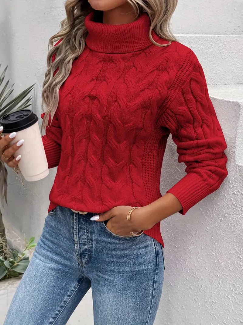 Aurora | Maglione Dolcevita Treccia