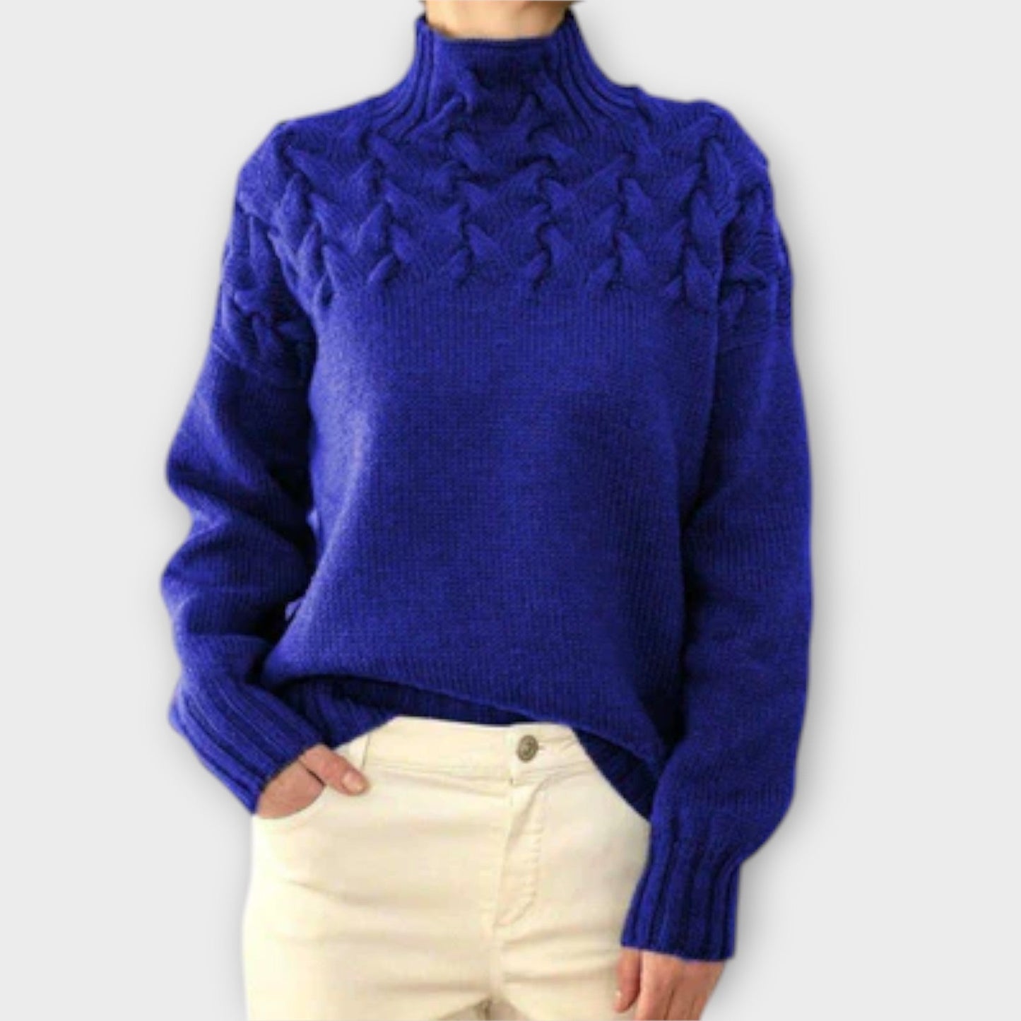 Maglione Chiara | Stile Intrecciato e Comfort Avvolgente