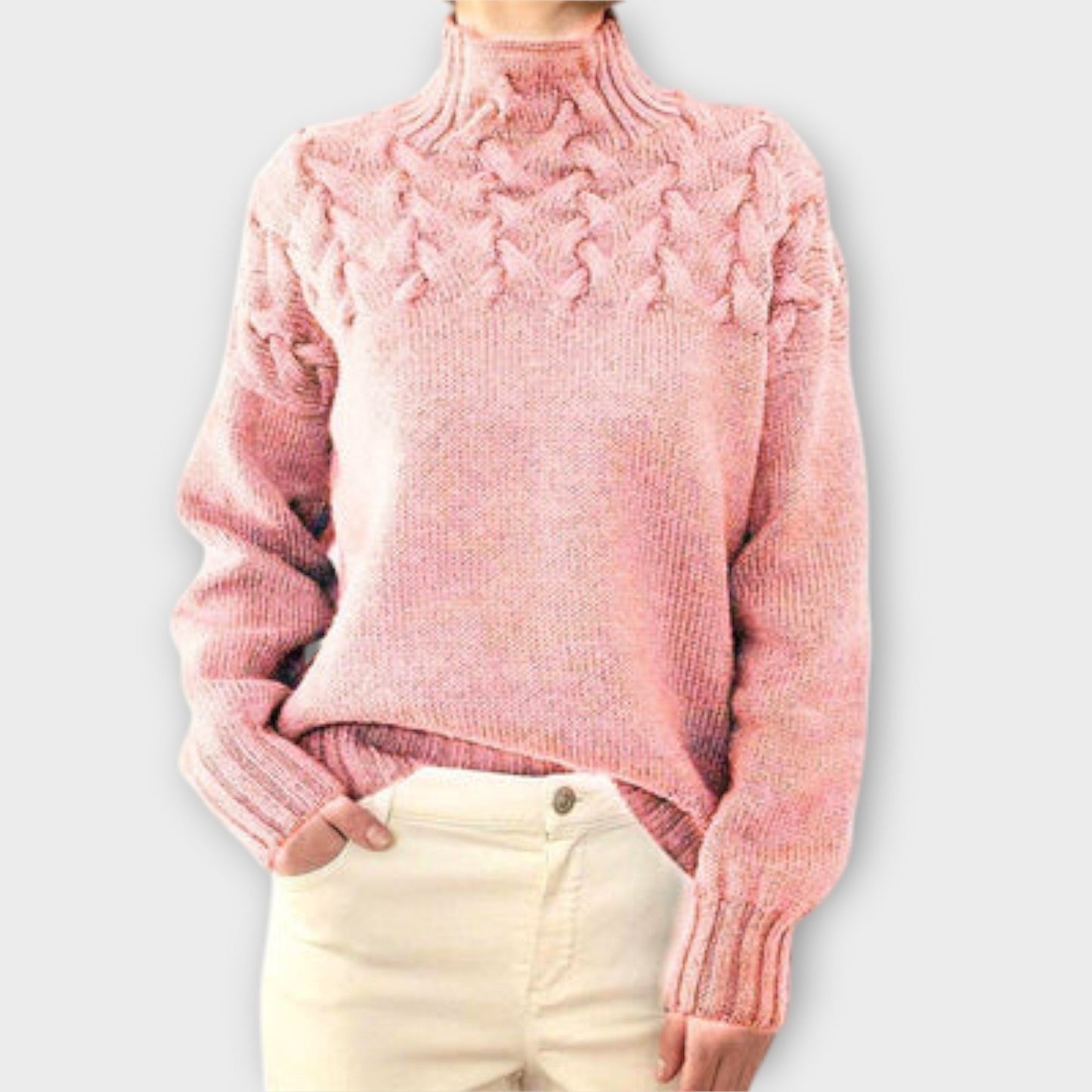 Maglione Chiara | Stile Intrecciato e Comfort Avvolgente
