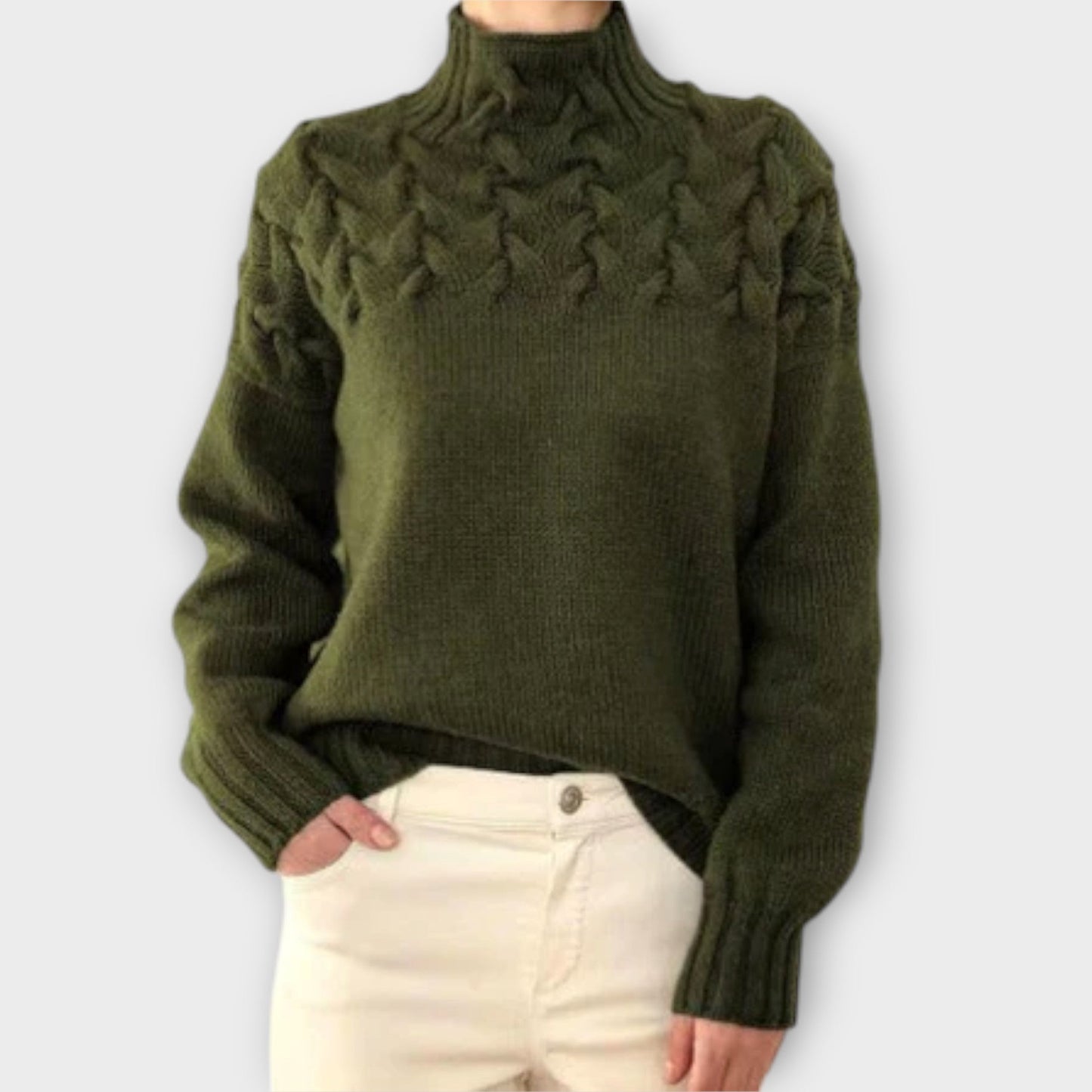 Maglione Chiara | Stile Intrecciato e Comfort Avvolgente