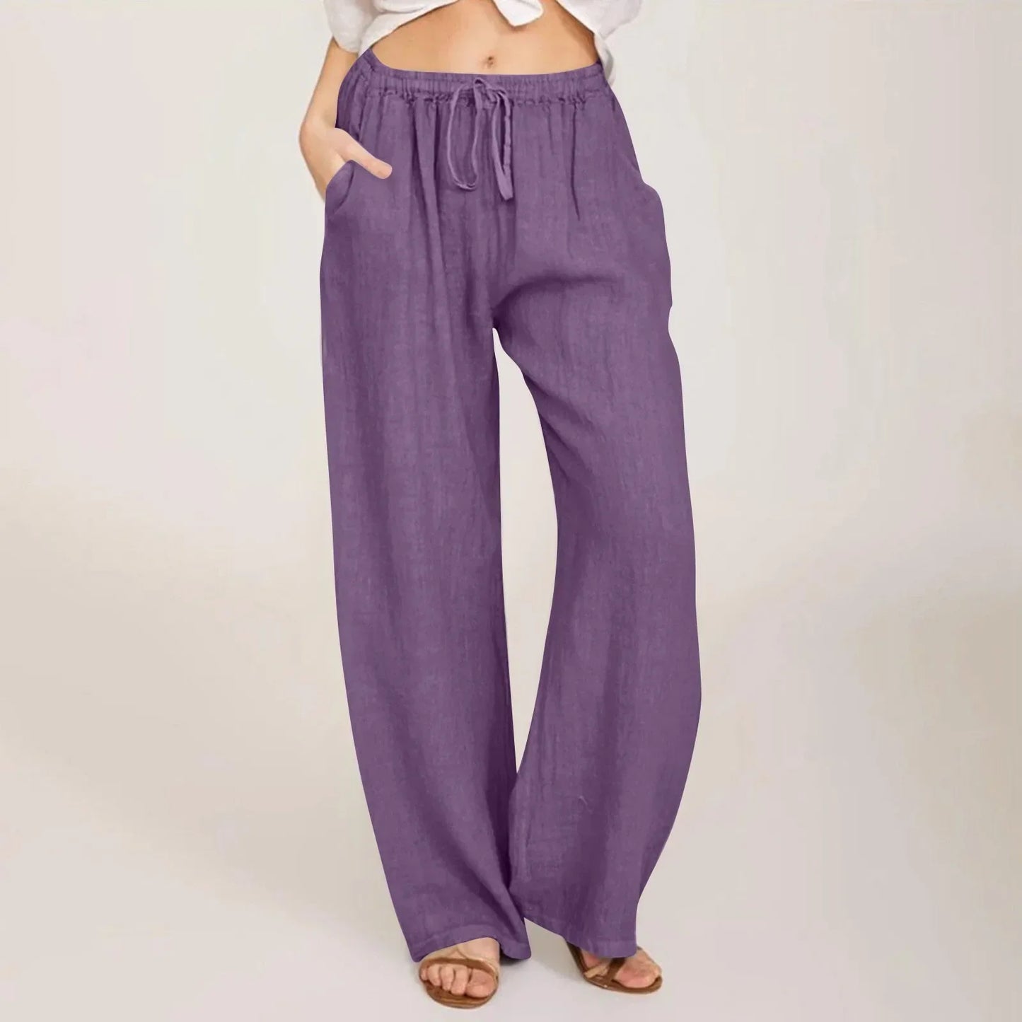 Tendenza Donna | Pantaloni Comfort a Gamba Larga