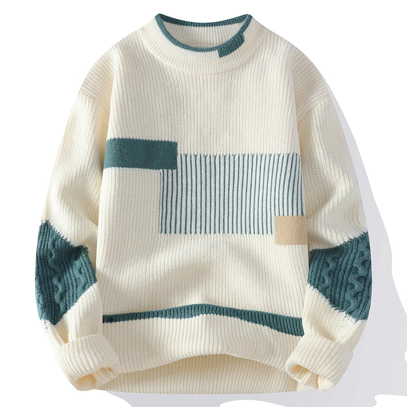 Maglione Tendenza | Stile Patchwork e Comfort per l’Inverno