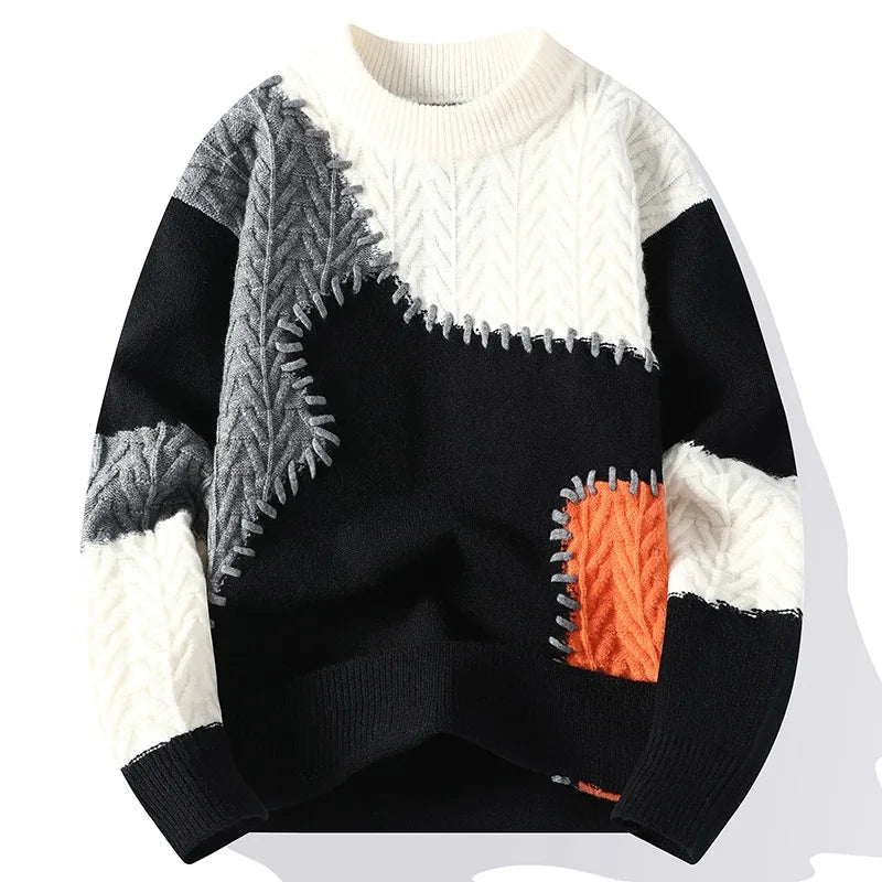 Trend Sweater | Patchwork Style for a Modern Streetwear Look