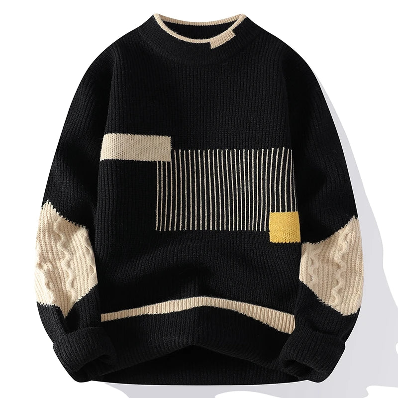 Maglione Tendenza | Stile Patchwork e Comfort per l’Inverno