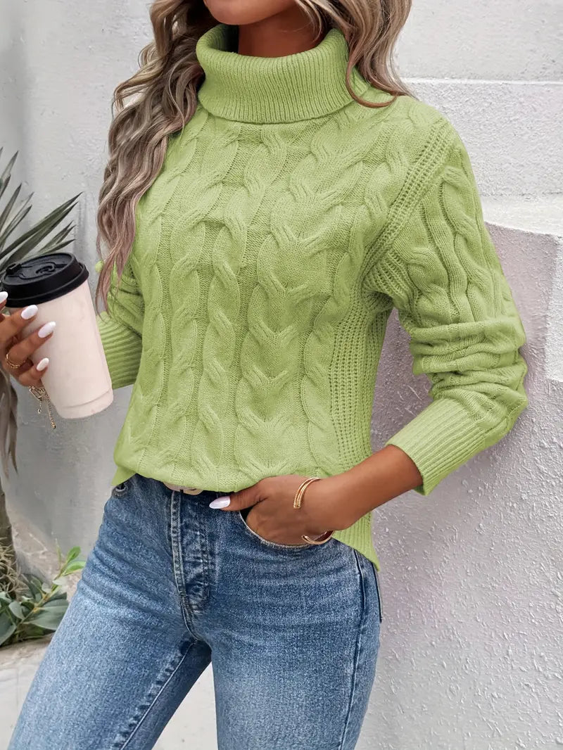 Aurora | Maglione Dolcevita Treccia
